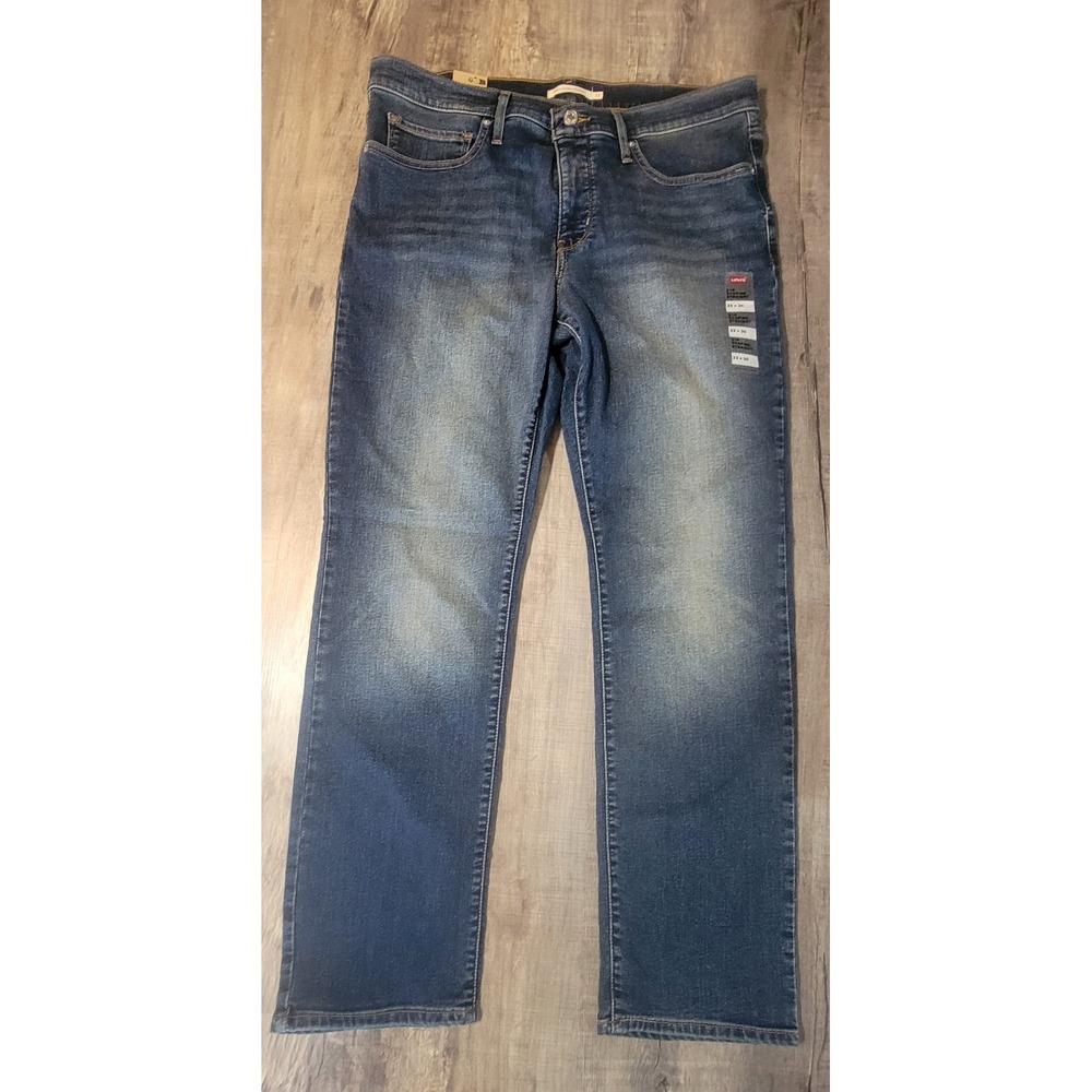 Levis 314 Shaping Straight Jeans Womens 33x30 Blue Denim Medium Wash NEW NWT